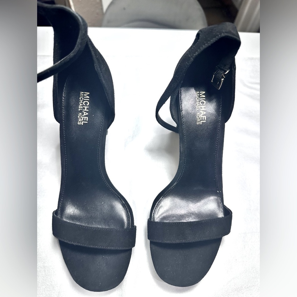 Michael Kors Ankle strap platform heel.